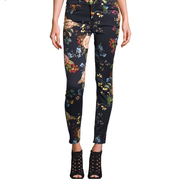 ✨HP✨ NWT $199 7 For All Mankind Skinny Ankle English Botanical - Picture 2 of 7